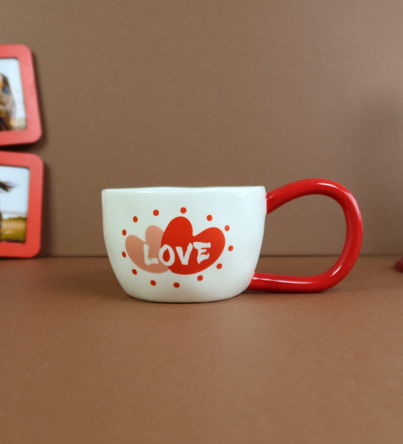 Love Kalp Seramik Kahve Kupası BM-2387giftmodaBM-2387