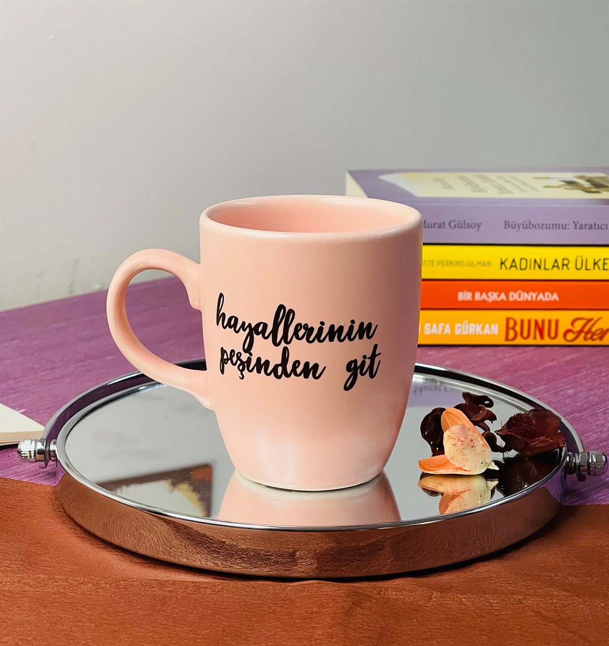 Hayallerinin Peşinden Git Tasarımlı 9 Cm Kupa BardakgiftmodaGmkp100226