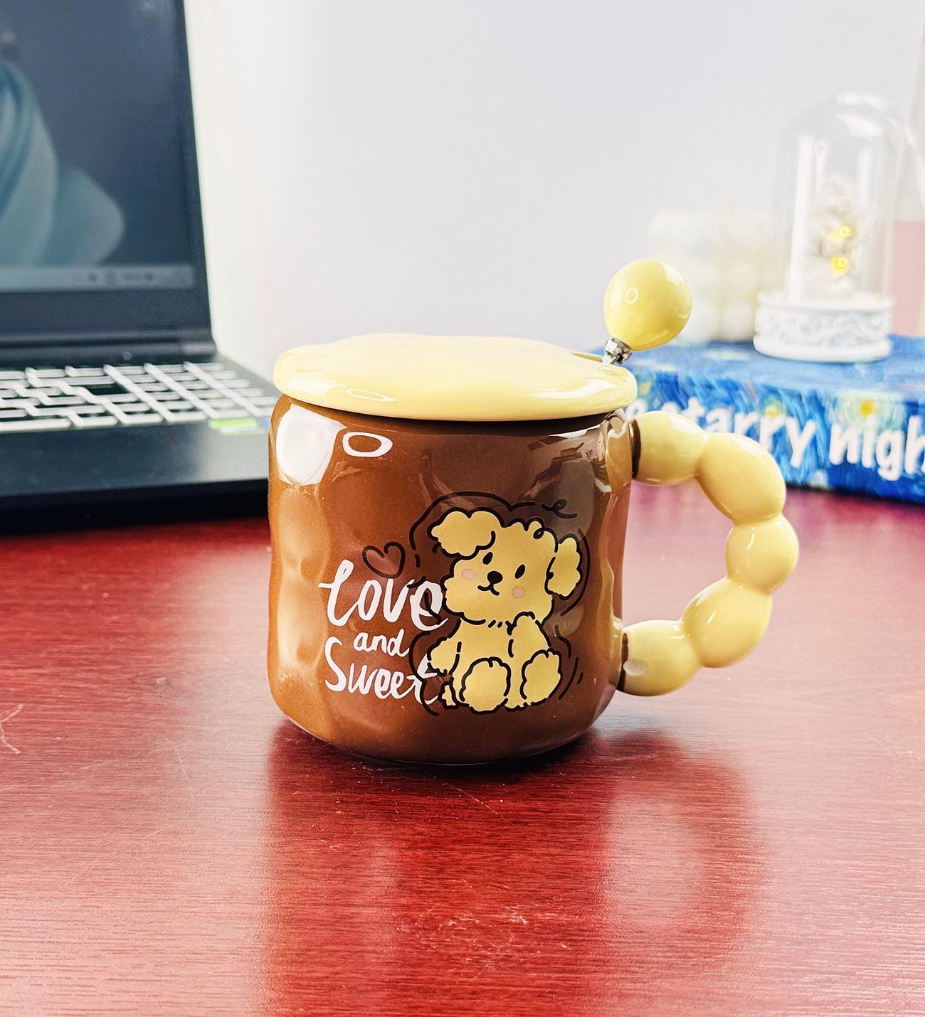 Sevimli Köpek Tasarımlı Seramik KupagiftmodaBM-1462