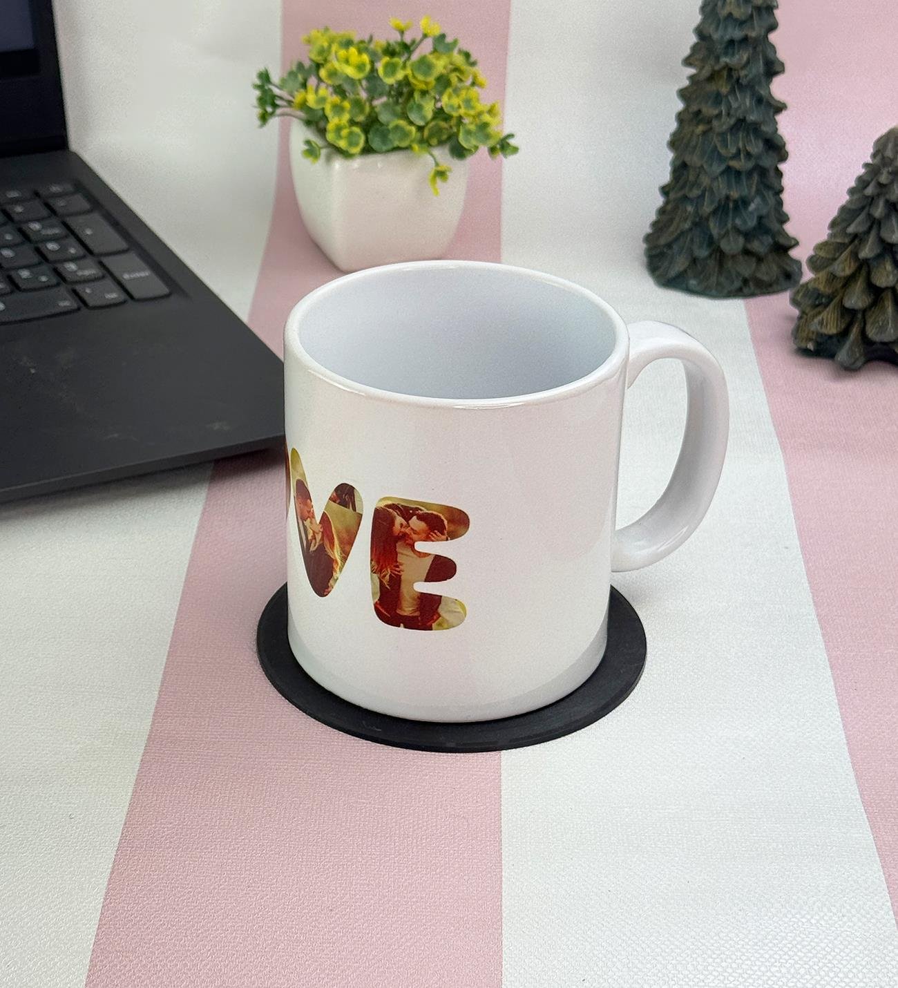Kişiye Özel Fotoğraflı Love Tasarımlı Kupa BardakgiftmodaGmkp100645
