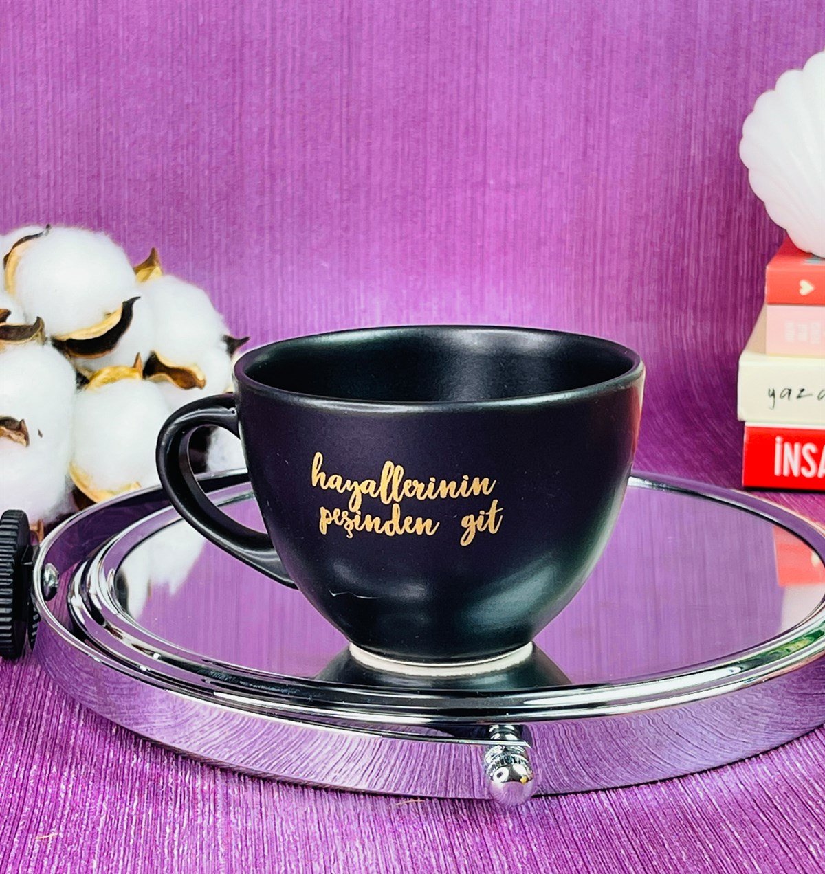 Hayallerinin Peşinden Git Tasarımlı 6 Cm Kupa BardakgiftmodaGmkp100256