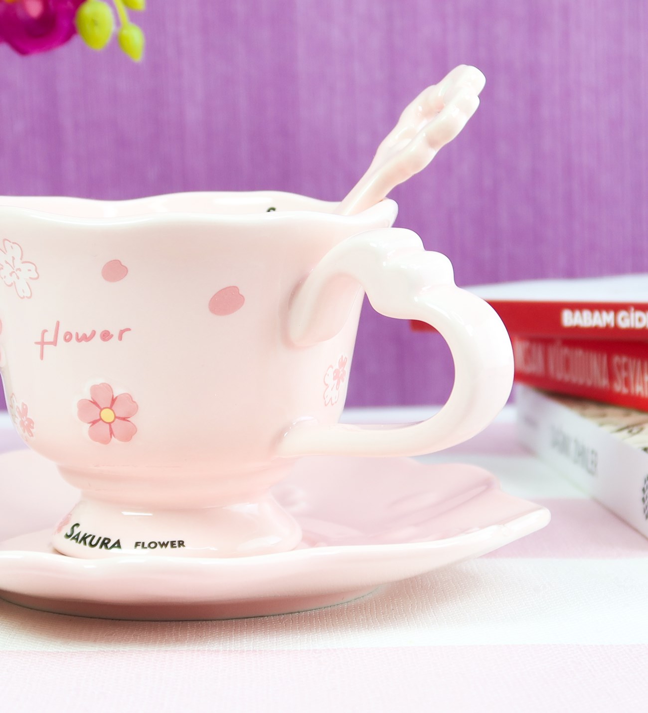 Dekoratif Renkli Kahve Kupası BM-2328giftmodaBM-2328