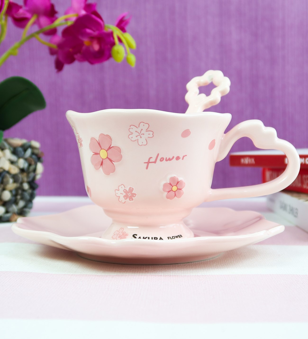 Dekoratif Renkli Kahve Kupası BM-2328giftmodaBM-2328