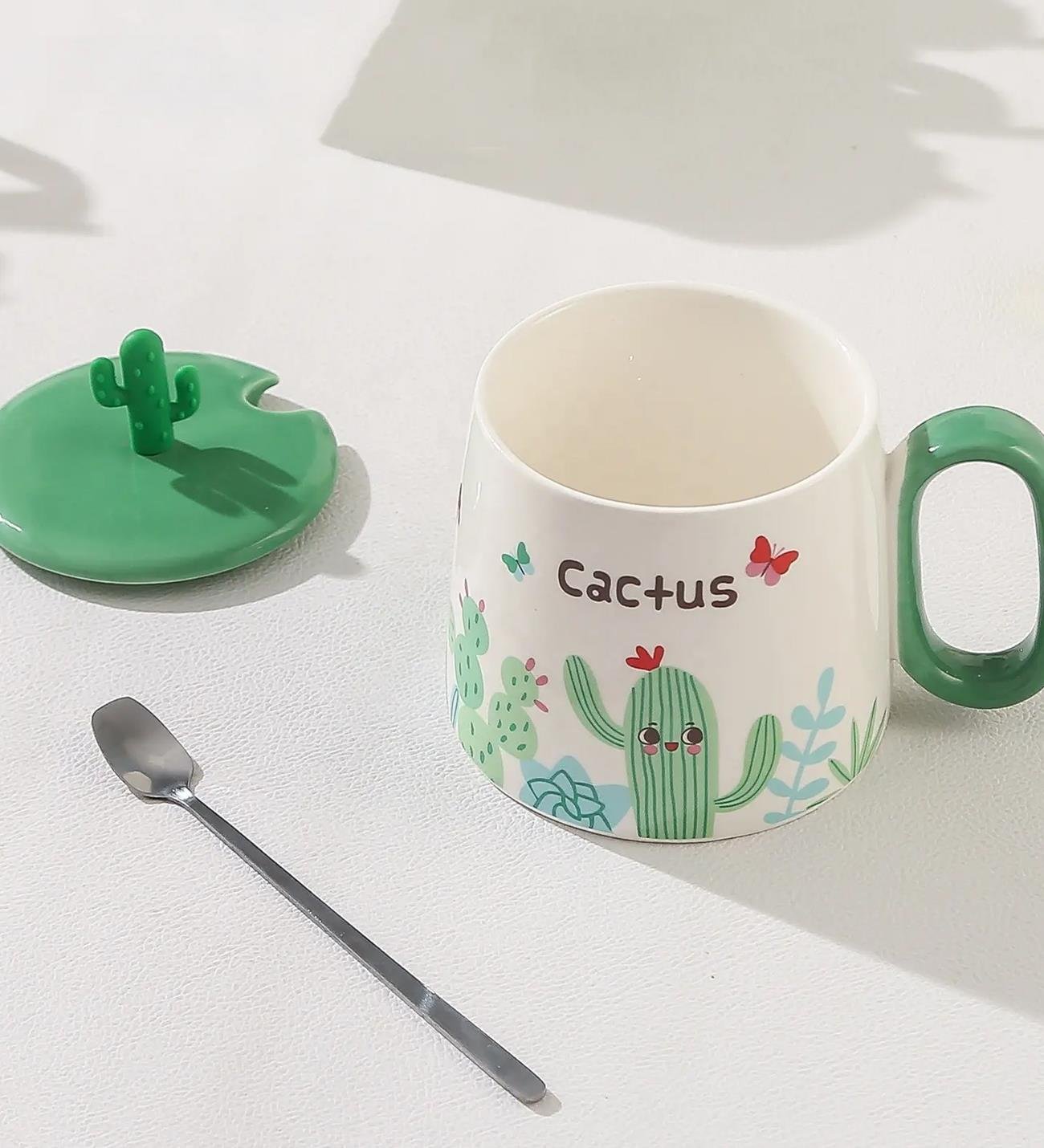 Kaktüs Temalı Seramik KupagiftmodaBM-1479