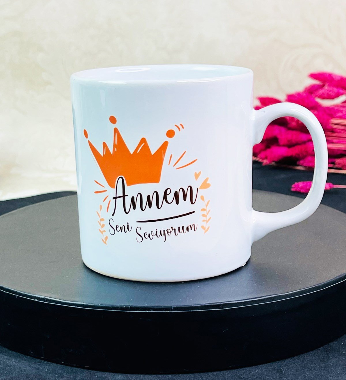 Annem Seni Seviyorum Tasarımlı Kupa BardakgiftmodaGmkp100554