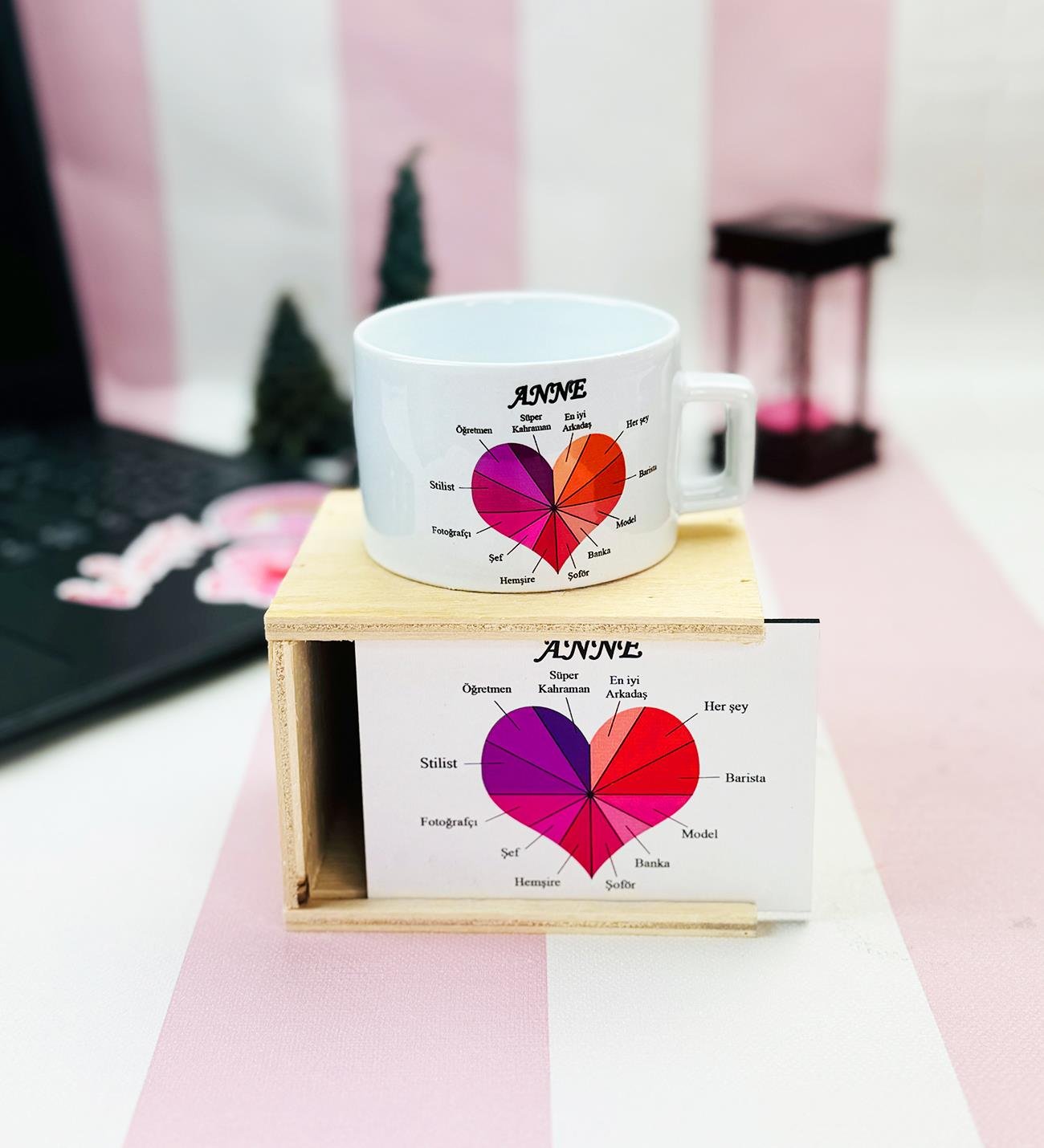  Süper Anne Tasarımlı Kutulu KupagiftmodaGmhs101997