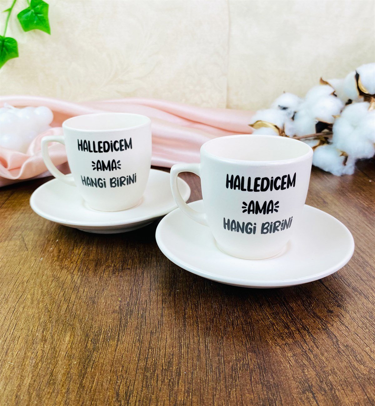 Özel Kutulu Halledicem Ama Hangi Birini Türk Kahvesi Fincanı SetigiftmodaGmkp100421