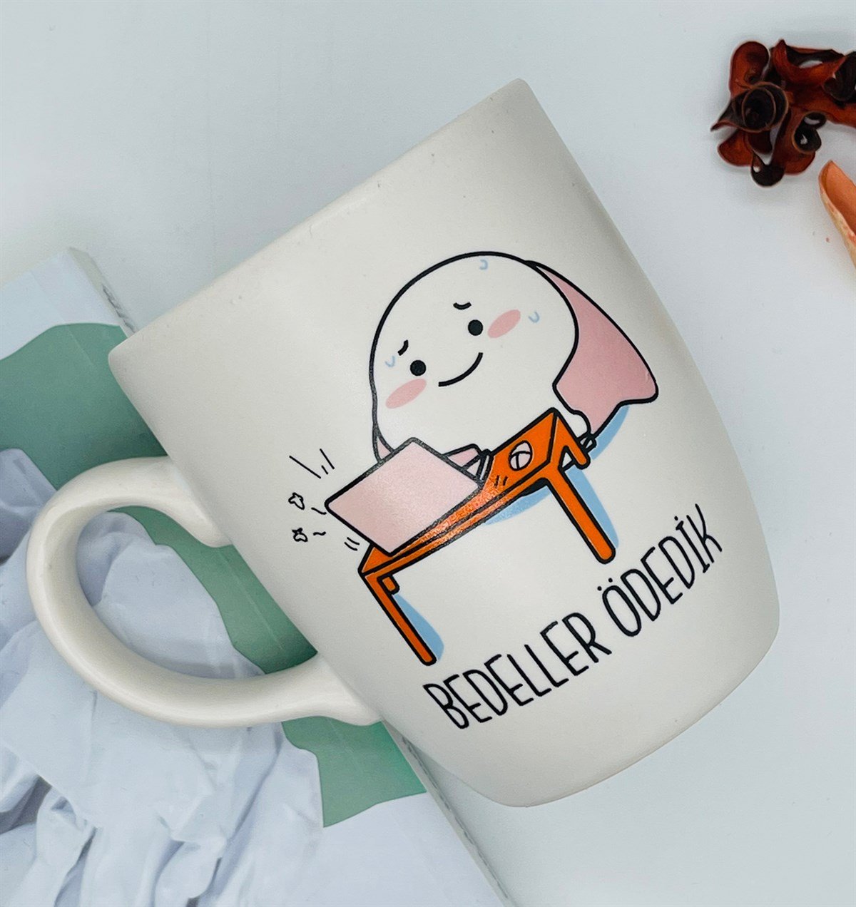 Bedeller Ödedik Tasarımlı 9 Cm Kupa BardakgiftmodaGmkp100210