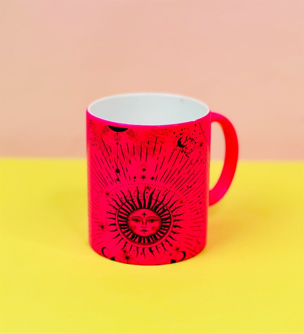 Tarot Ay Ve Güneş Tasarımlı Neon Kupa BardakgiftmodaGmkp100610