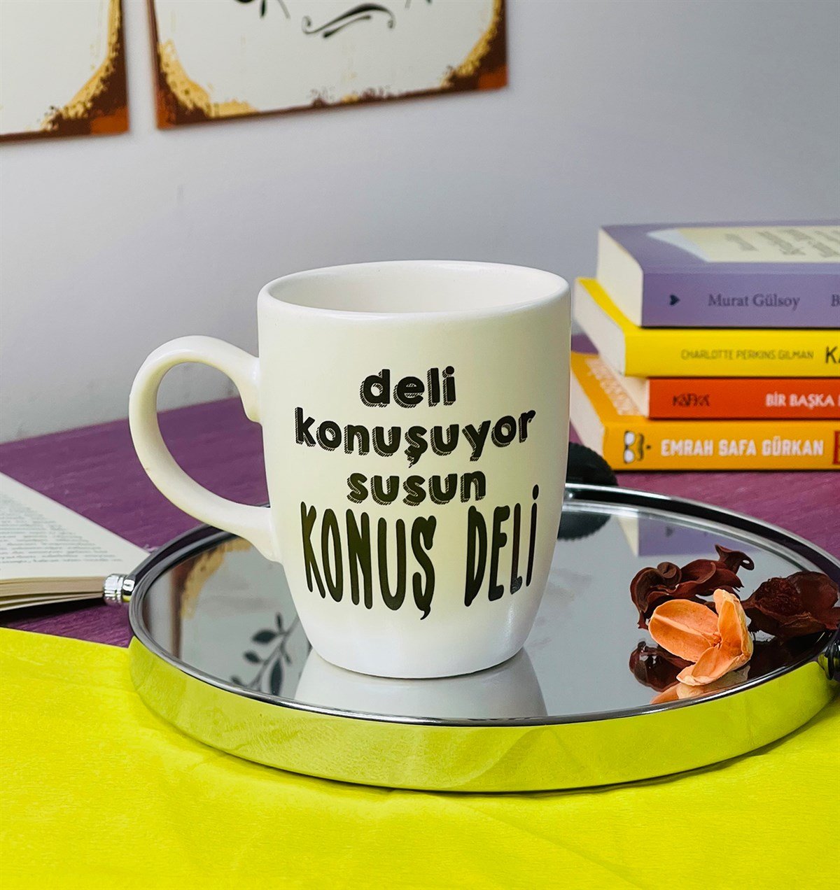 Deli Konuşuyor Susun Konuş Deli Tasarımlı 9 Cm Kupa BardakgiftmodaGmkp100217