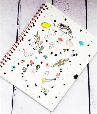 Magic Unicorn Çanta Kapaklı Defter