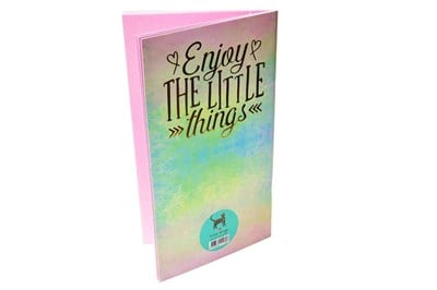Make A Wish Pembe Yapraklı Defter