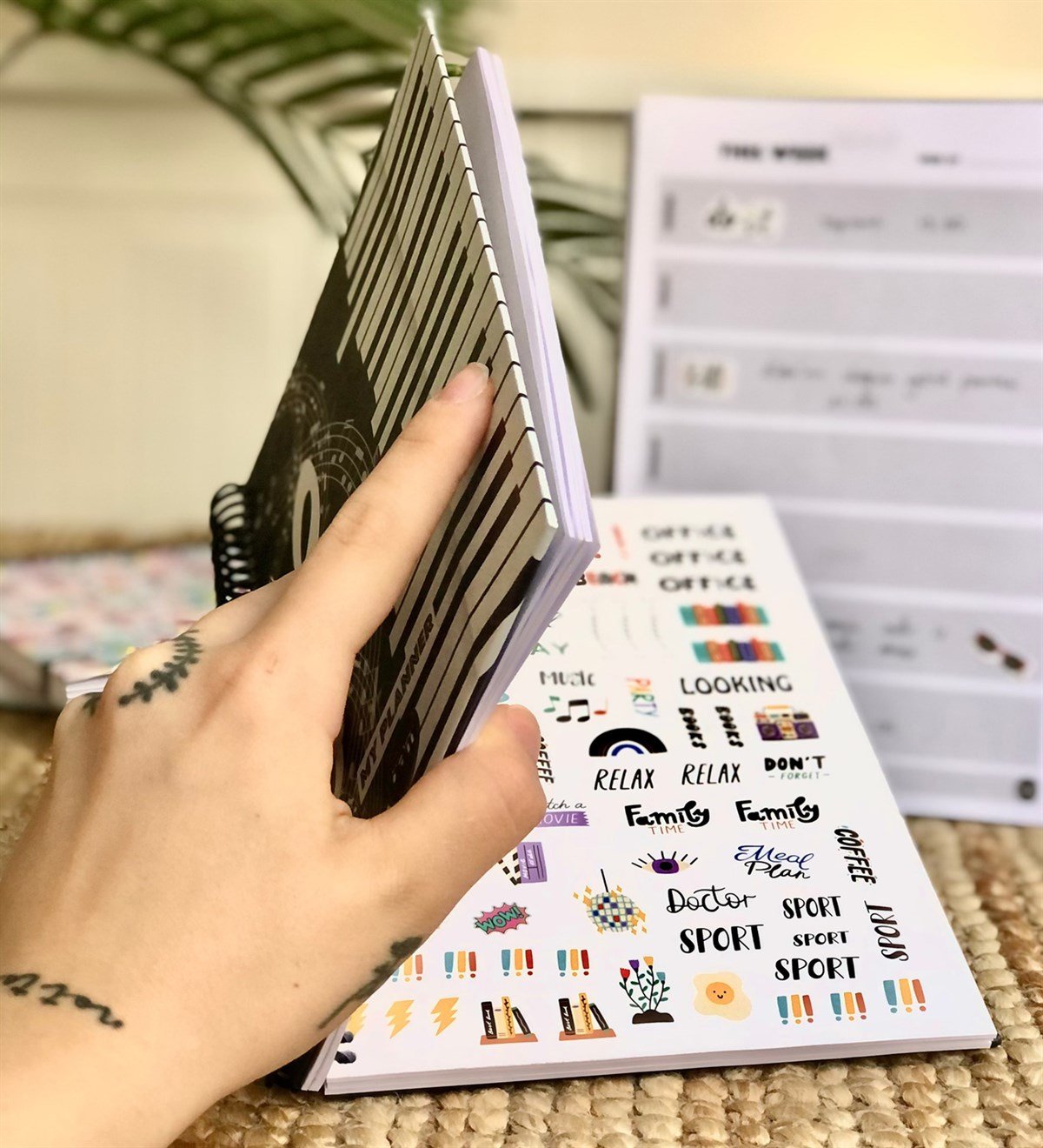 Melodi Tarihsiz Haftalık PlanlayıcıGiftmodaGmp-018