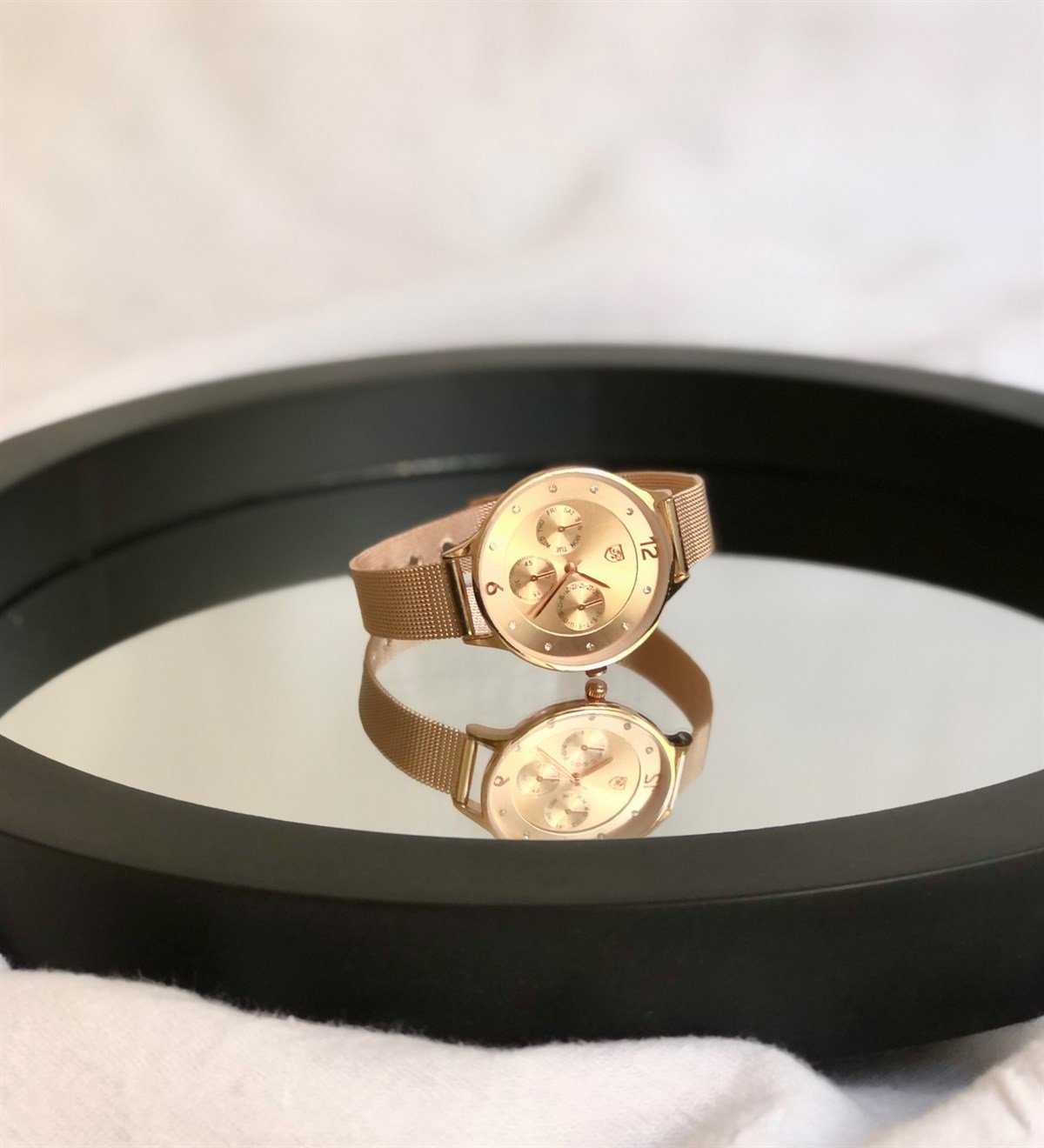 Metal Dore Kordon Bayan SaatiMarkasızG0015