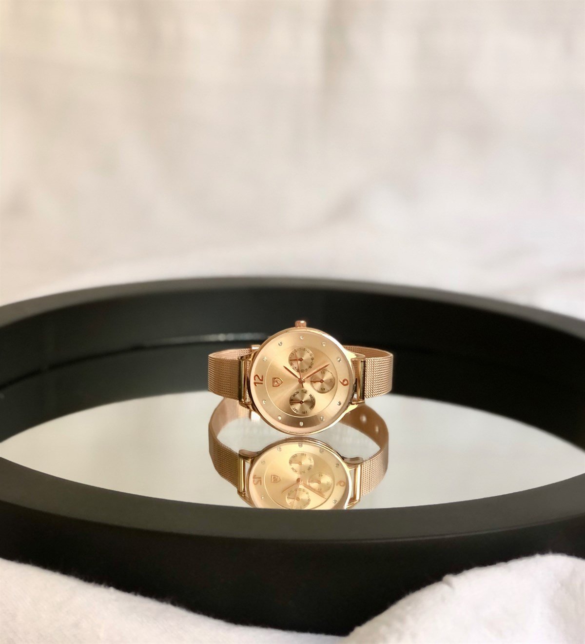 Metal Dore Kordon Bayan SaatiMarkasızG0015