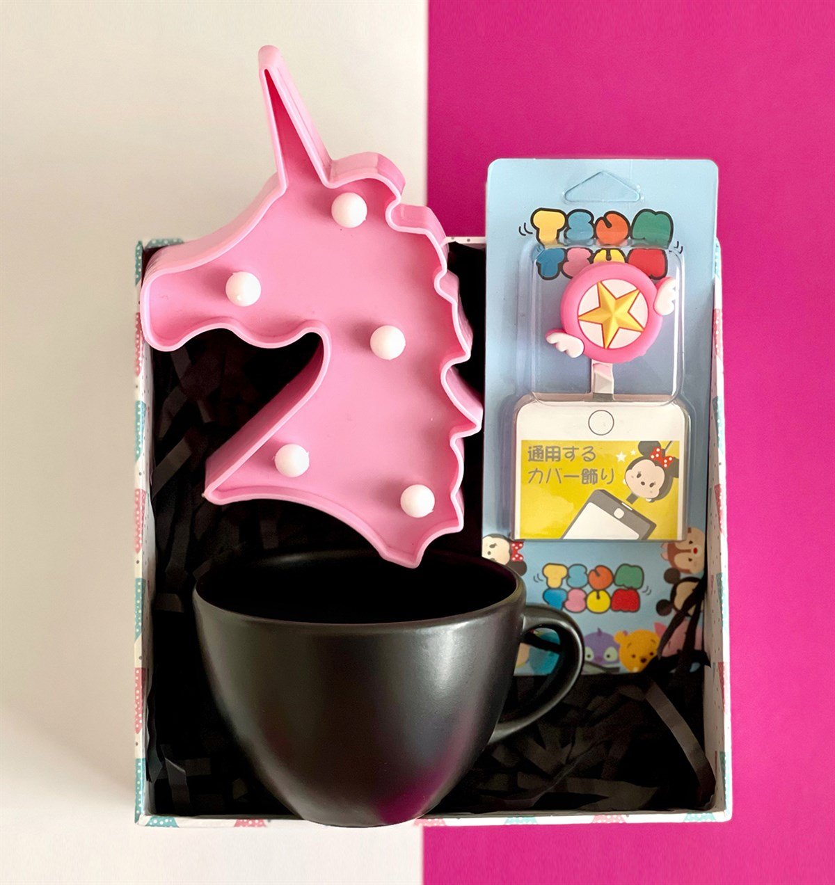 6 cm Kupa Kablo Koruyucu ve Led Lamba Mini Hediye SetiGiftmodaGmhs100968