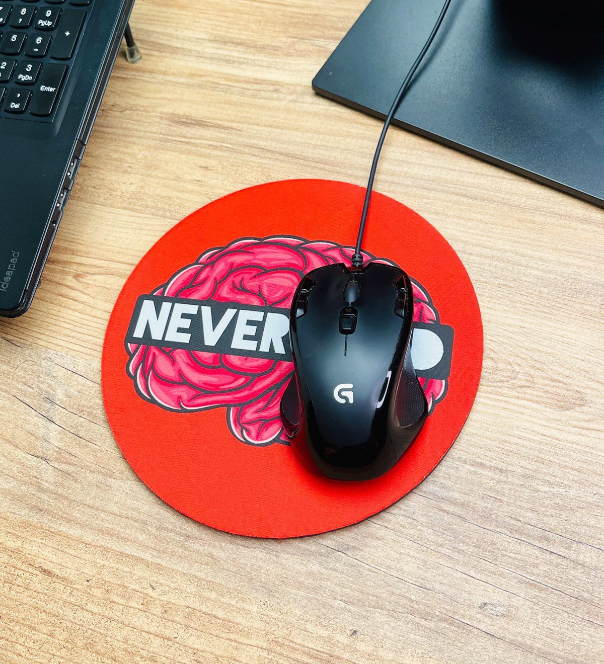 Never Mind Tasarımlı Oval Mouse Pad	giftmodaGmms000003