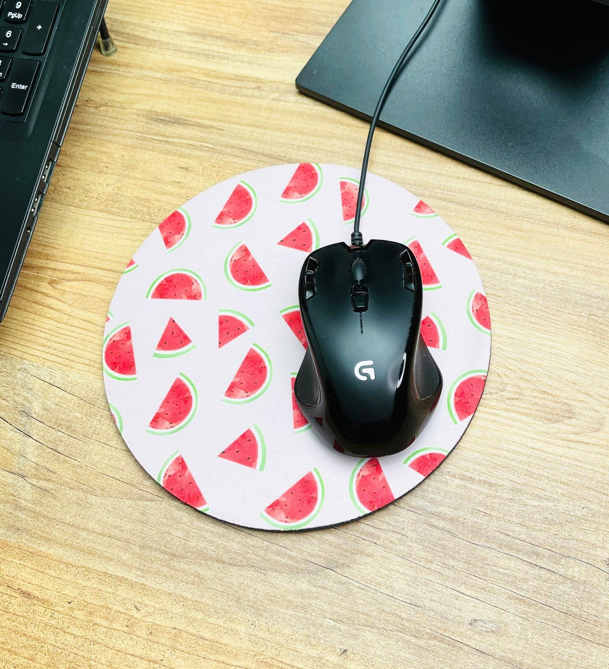 Karpuz Tasarımlı Oval Mouse Pad	giftmodaGmms000001