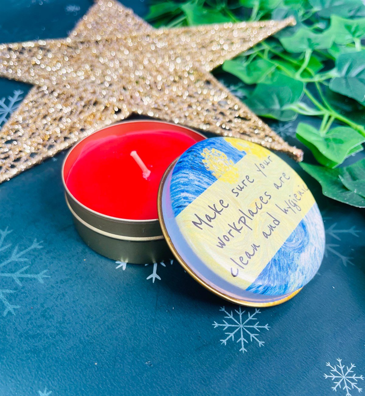 Van Gogh Tasarımlı Kokulu Teneke MumgiftmodaGmmum0031