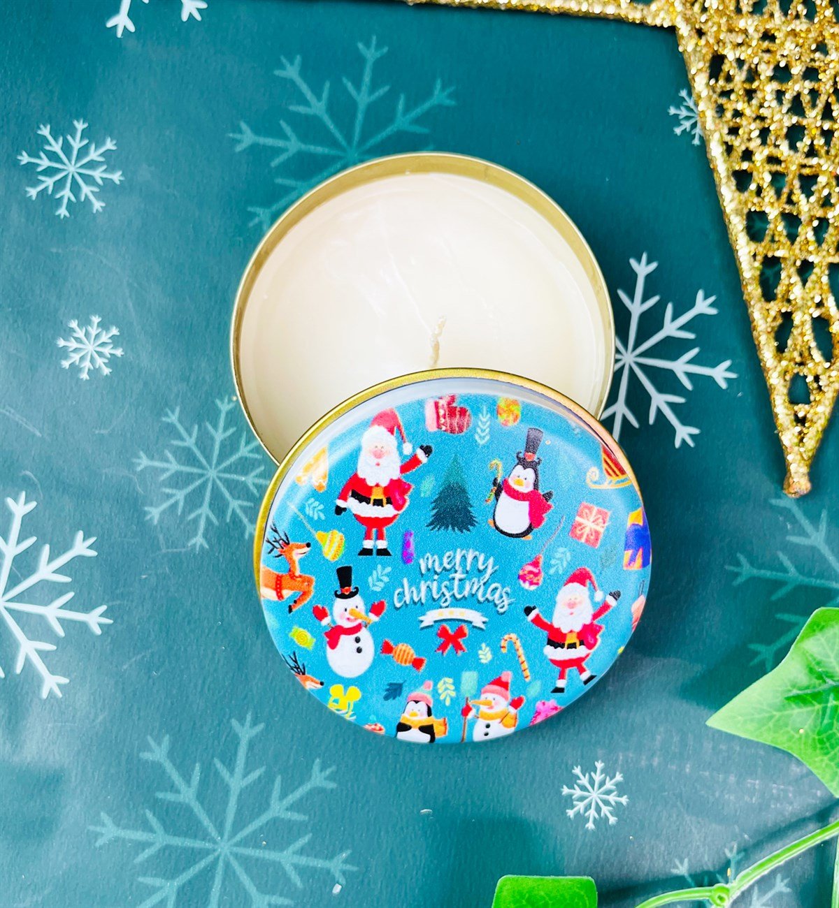 Mutlu Noeller Tasarımlı Kokulu Teneke MumgiftmodaGmmum0019