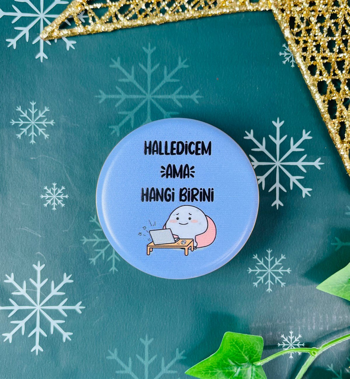 Halledicem Ama Hangi Birini Tasarımlı Kokulu Teneke MumgiftmodaGmmum0006