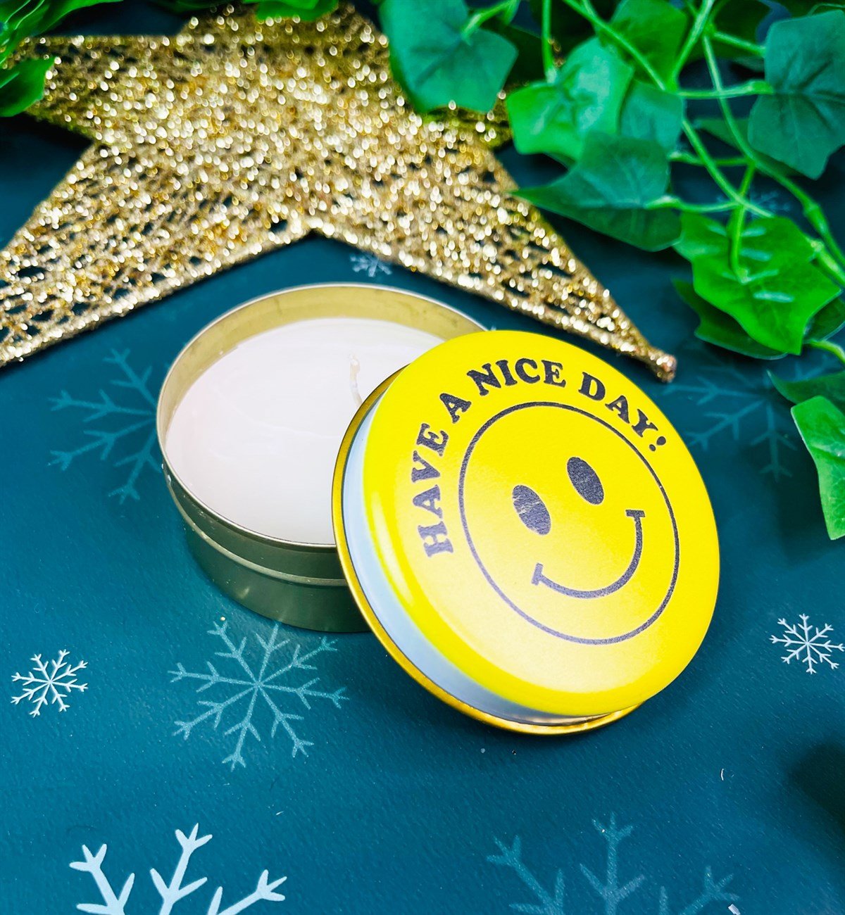 İyi Günler Dilerim Tasarımlı Kokulu Teneke MumgiftmodaGmmum0011