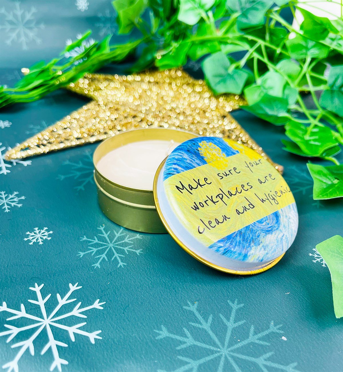 Van Gogh Tasarımlı Kokulu Teneke MumgiftmodaGmmum0031