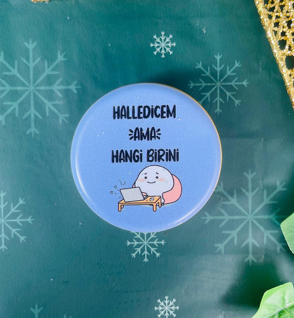 Halledicem Ama Hangi Birini Tasarımlı Kokulu Teneke MumgiftmodaGmmum0006