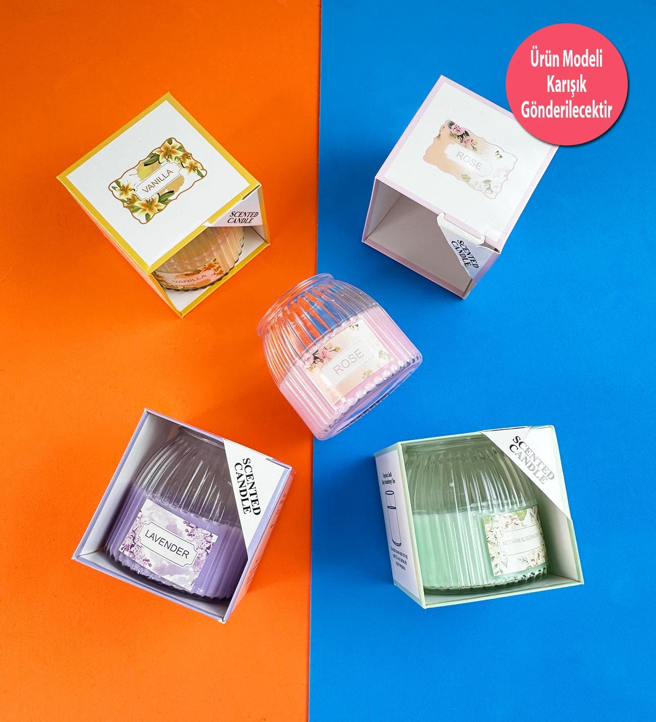 Zarif Desenli Cam Kavanoz MumgiftmodaBM-1620