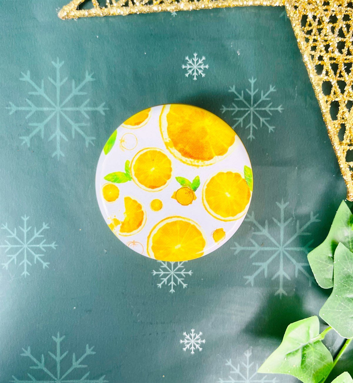 Portakal Tasarımlı Kokulu Teneke MumgiftmodaGmmum0025