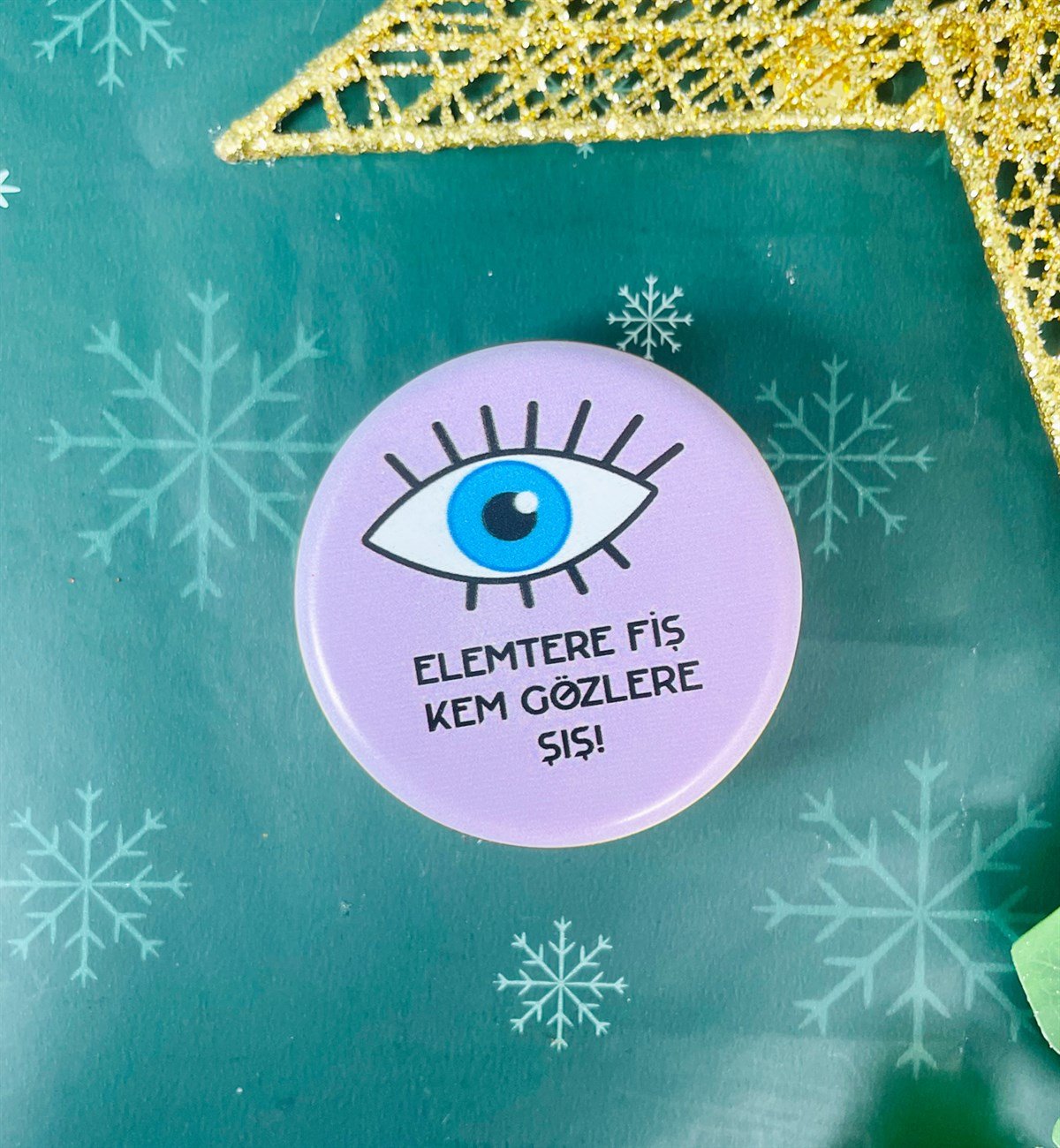 Nazar Göz Tasarımlı Kokulu Teneke MumgiftmodaGmmum0007