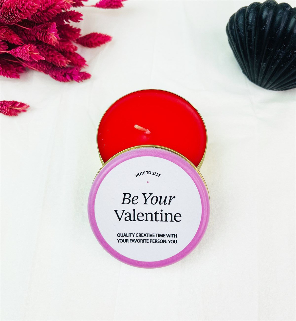 Be Your Valentine Tasarımlı Kokulu Teneke MumgiftmodaGmmum0038