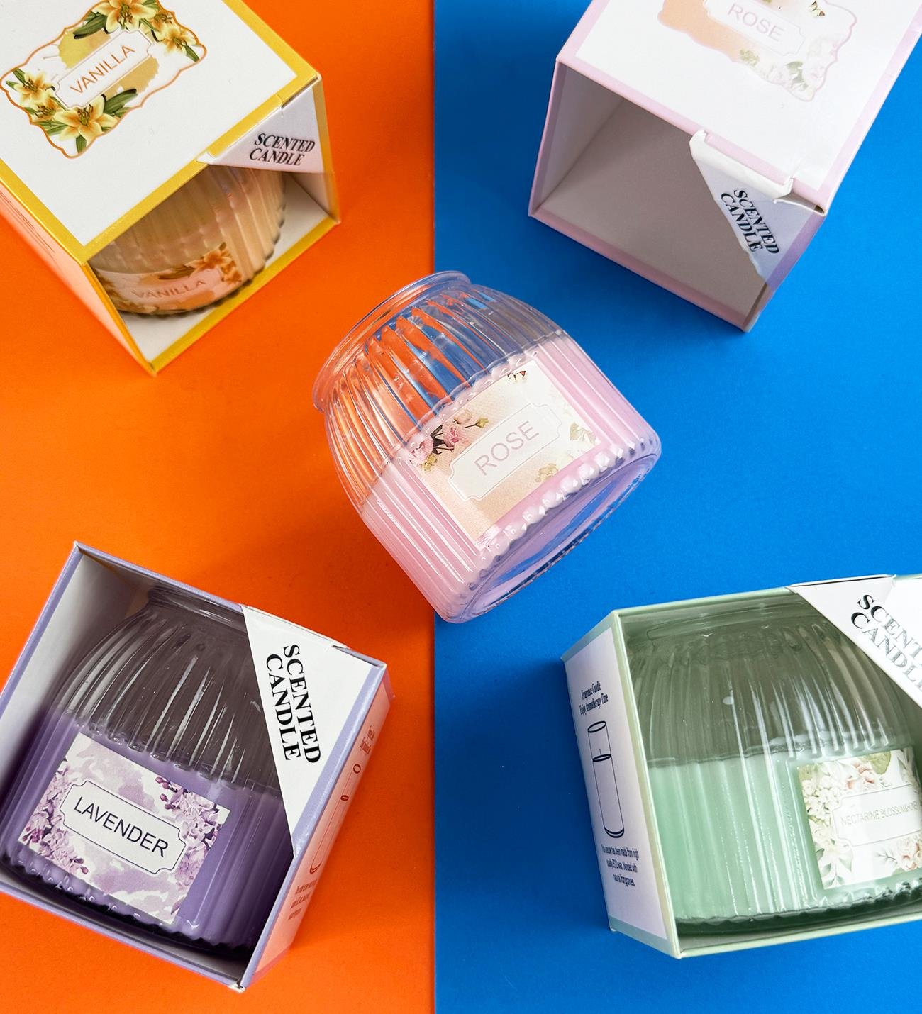 Zarif Desenli Cam Kavanoz MumgiftmodaBM-1620