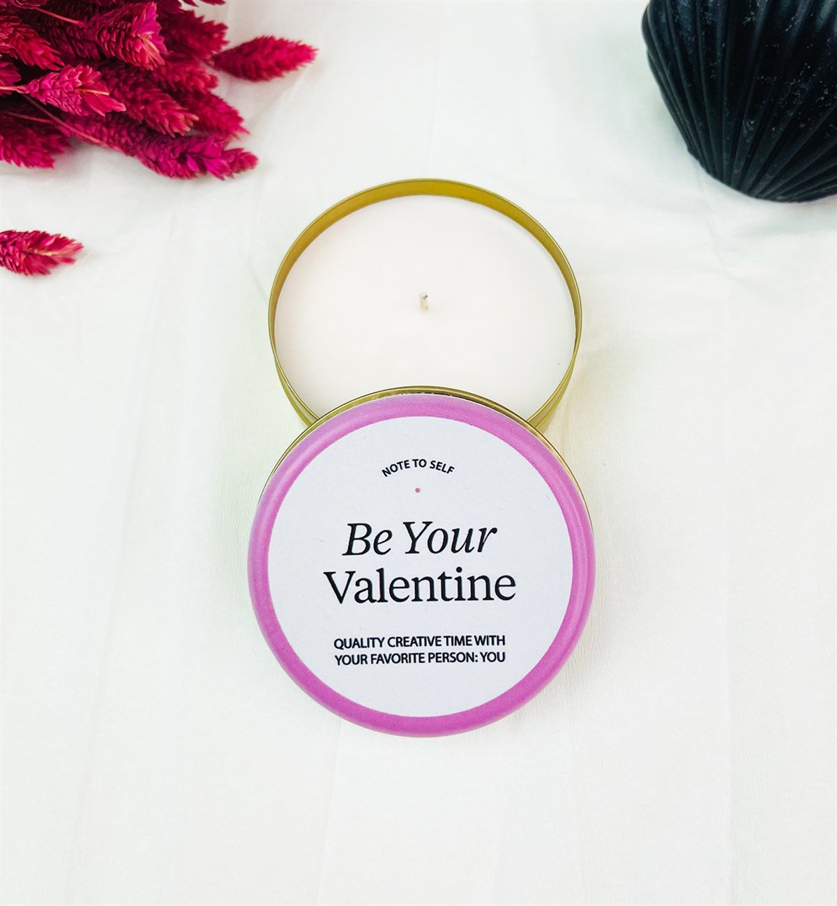 Be Your Valentine Tasarımlı Kokulu Teneke MumgiftmodaGmmum0038