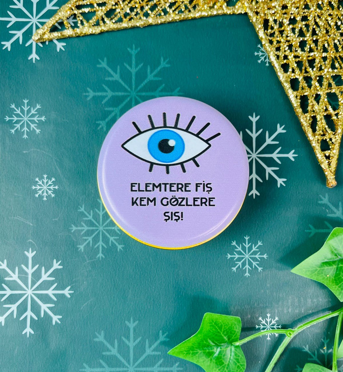 Nazar Göz Tasarımlı Kokulu Teneke MumgiftmodaGmmum0007