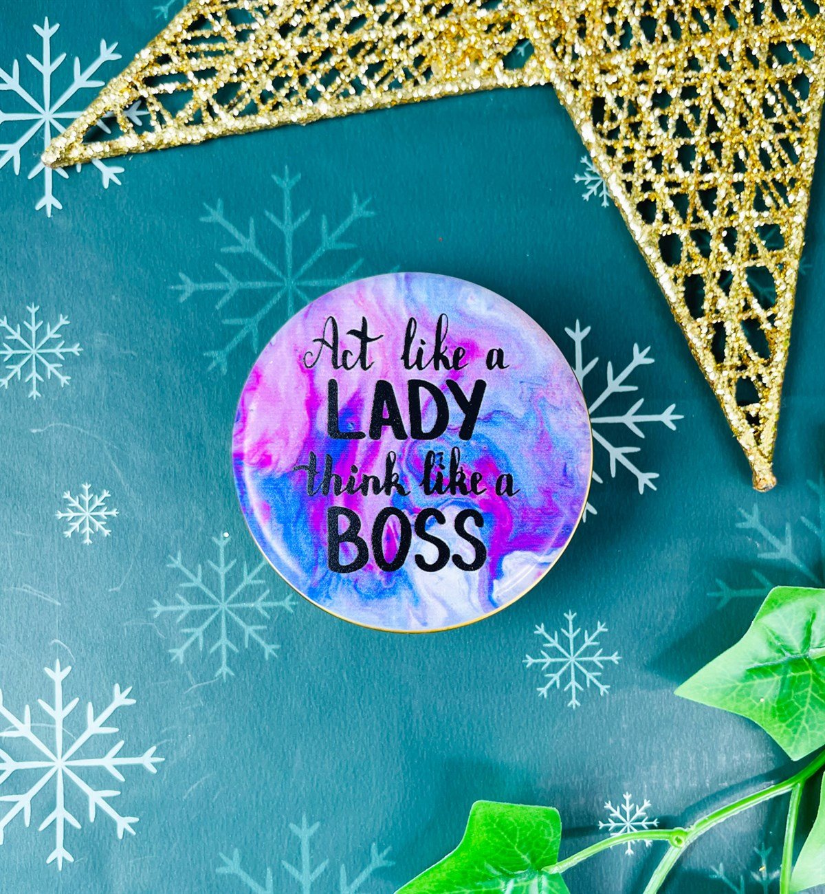 Hanım Efendi Gibi Davran Patron Gibi Düşün Tasarımlı Kokulu Teneke MumgiftmodaGmmum0012