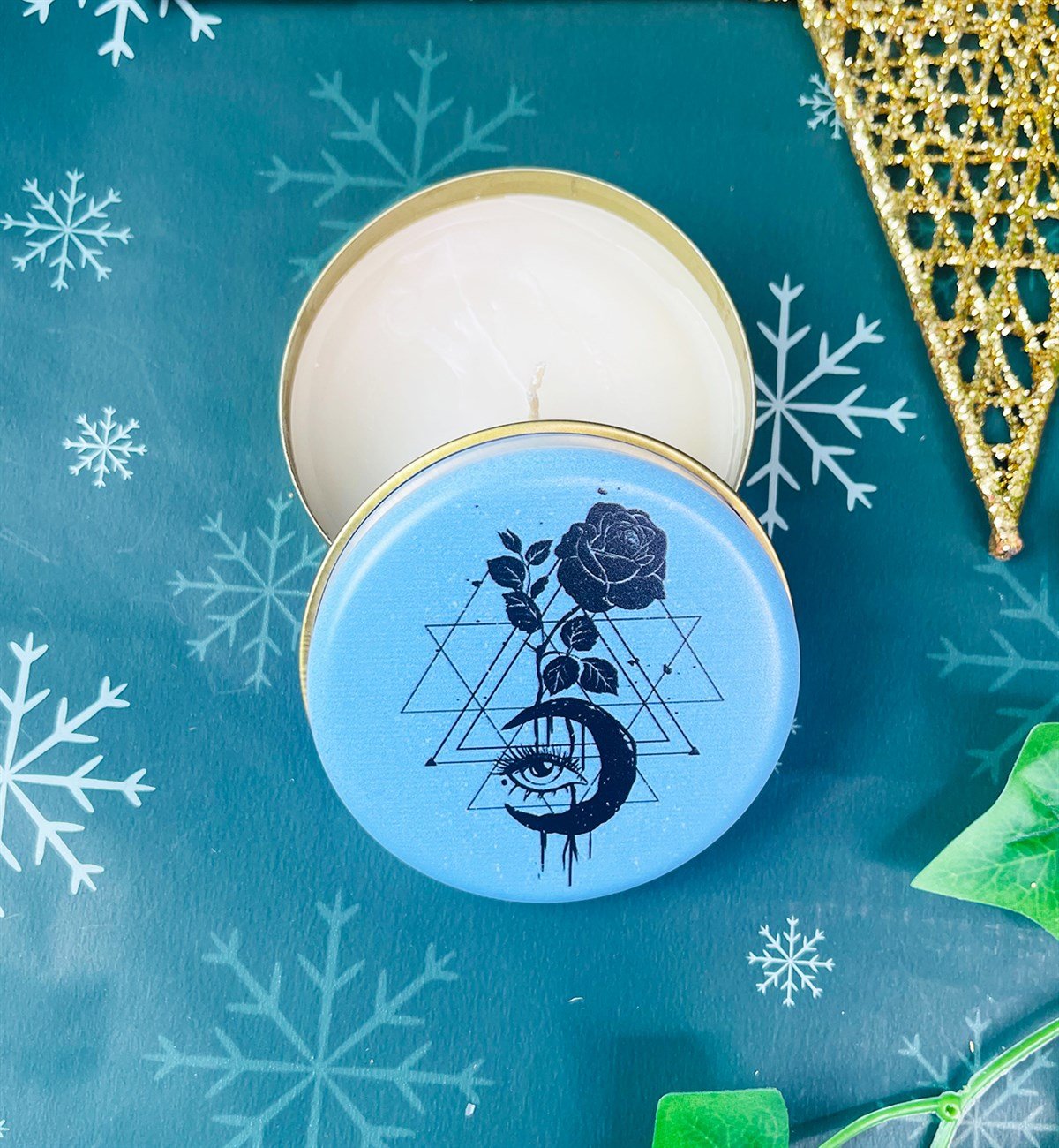 Tarot Gül Tasarımlı Kokulu Teneke MumgiftmodaGmmum0014