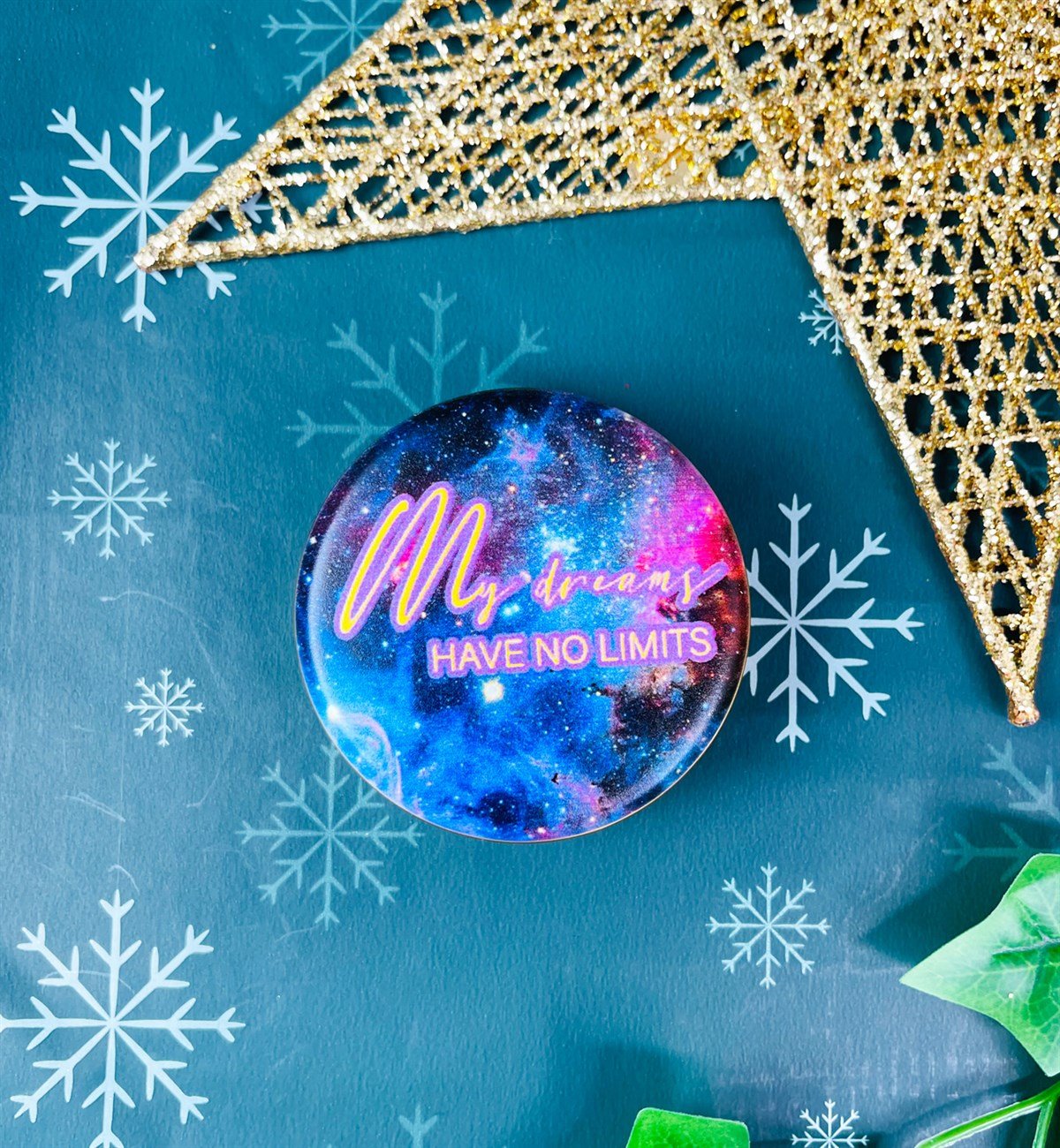 My Dream Have No Limits Tasarımlı Kokulu Teneke MumgiftmodaGmmum0015