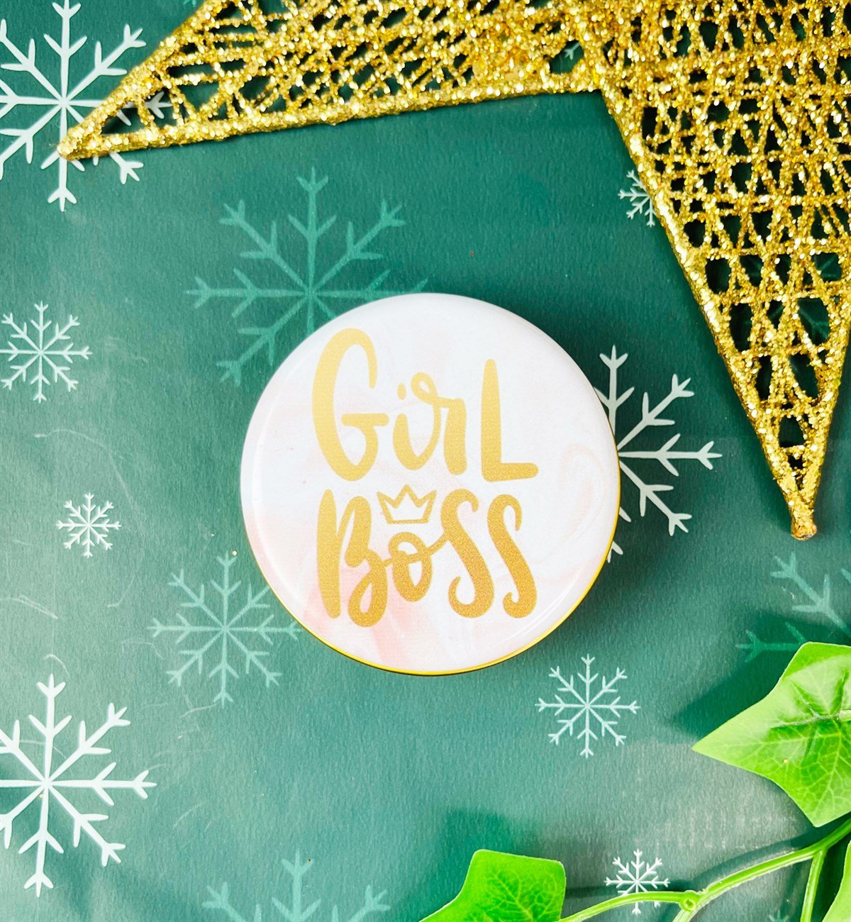 Girl Boss Tasarımlı Kokulu Teneke MumgiftmodaGmmum0028