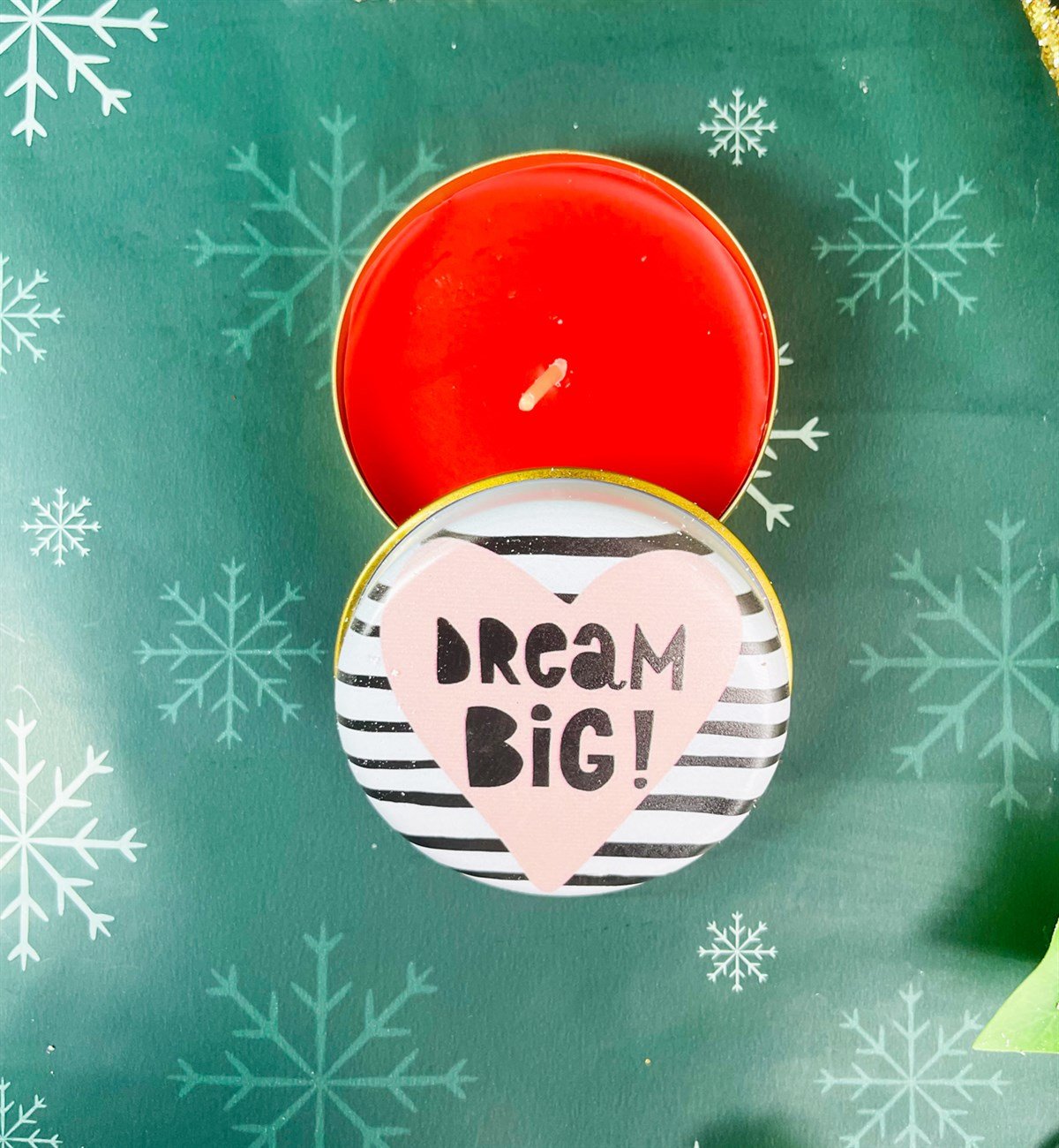 Dream Big Tasarımlı Kokulu Teneke MumgiftmodaGmmum0017