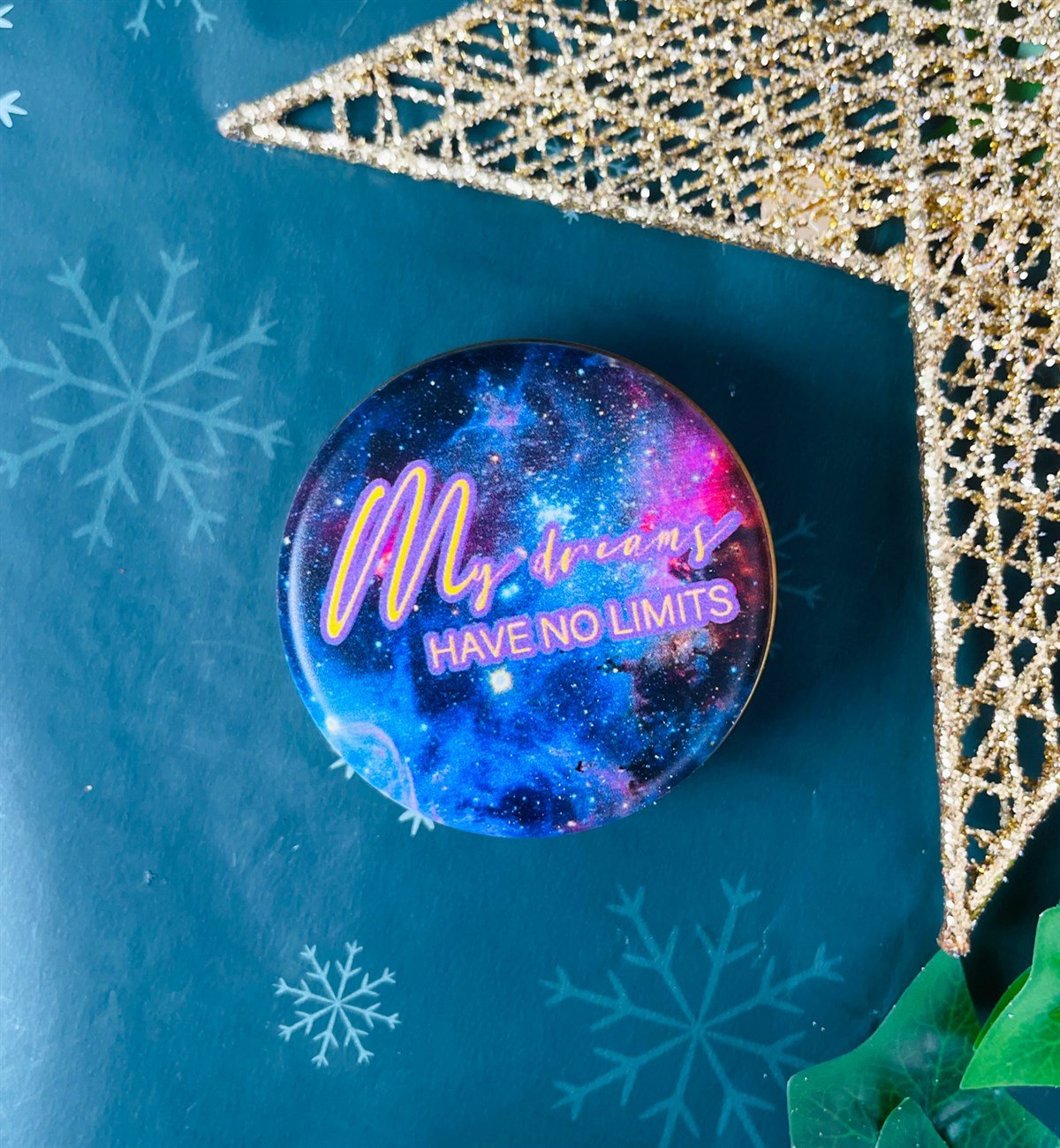 My Dream Have No Limits Tasarımlı Kokulu Teneke MumgiftmodaGmmum0015