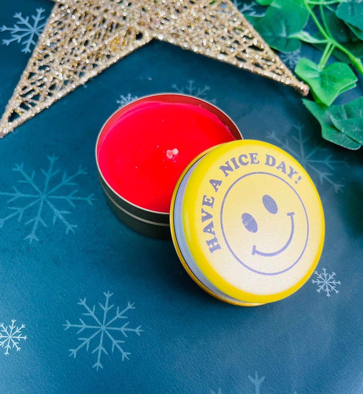 İyi Günler Dilerim Tasarımlı Kokulu Teneke MumgiftmodaGmmum0011