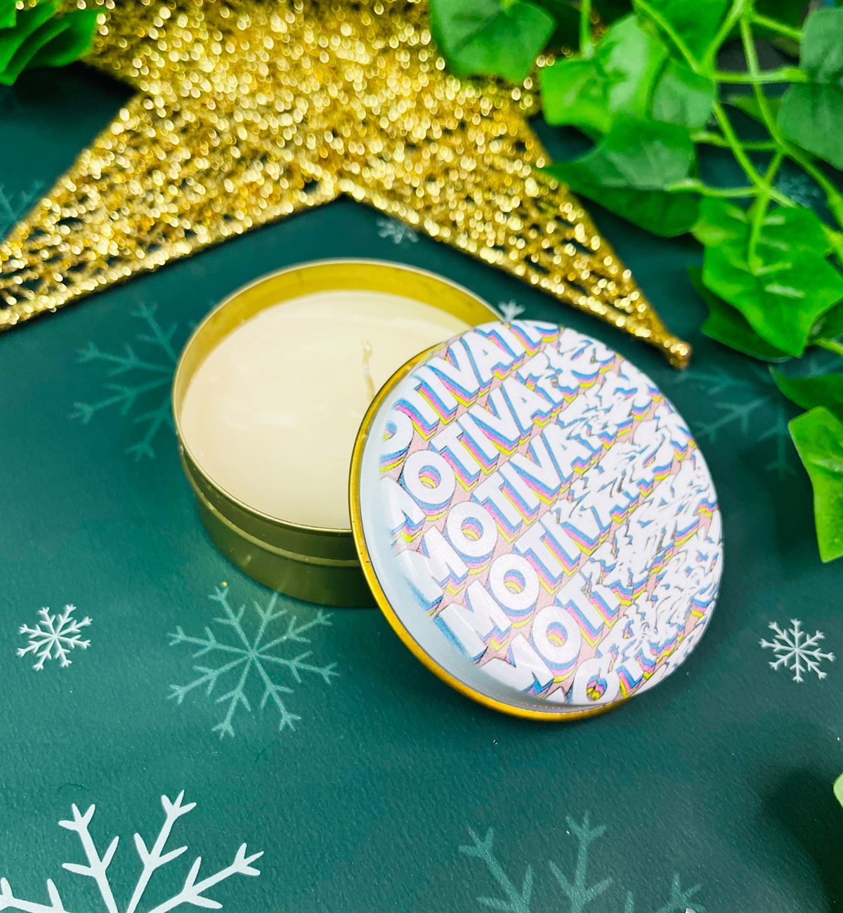 Motivation Tasarımlı Kokulu Teneke MumgiftmodaGmmum0003