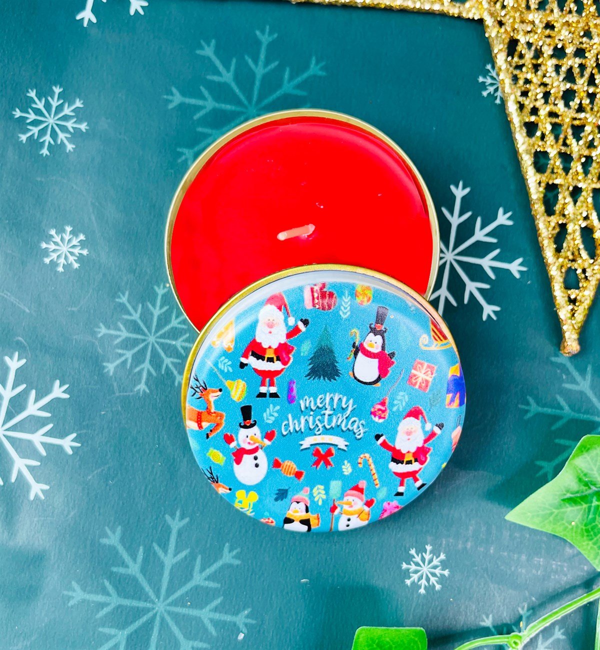 Mutlu Noeller Tasarımlı Kokulu Teneke MumgiftmodaGmmum0019