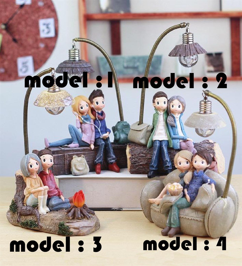 Mutlu Sevgili Aşıklar Işıklı BibloGiftmodagm-1245  gm-1346