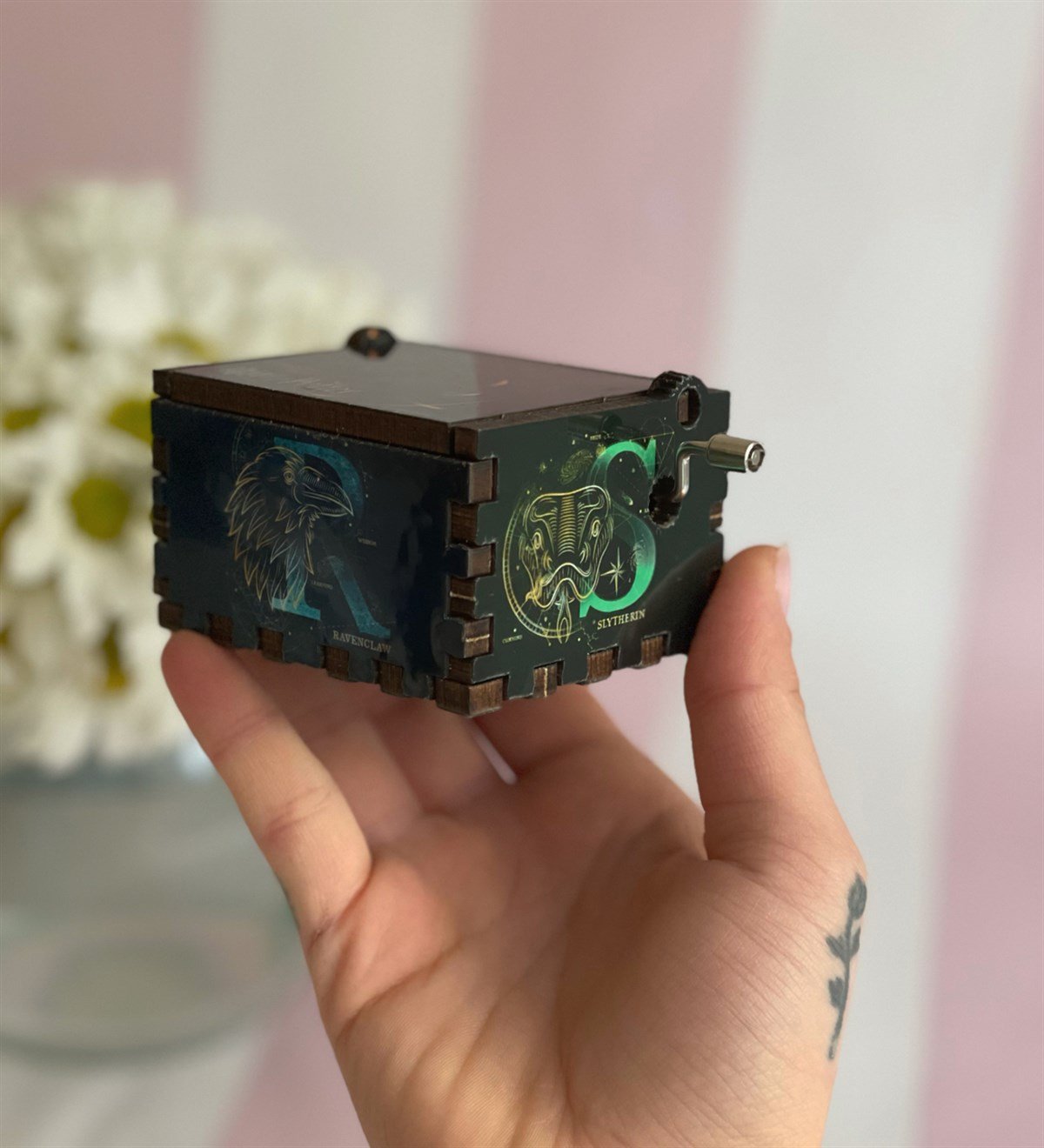 Harry Potter Lisanslı Orjinal Astronomy Tower Tasarımlı Ahşap Müzik KutusuGiftmodaGmmk000002