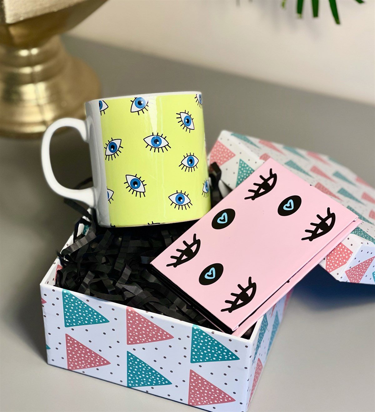 Nazar Göz Tasarımlı Mini Hediye SetiGiftmodaGmhs100276