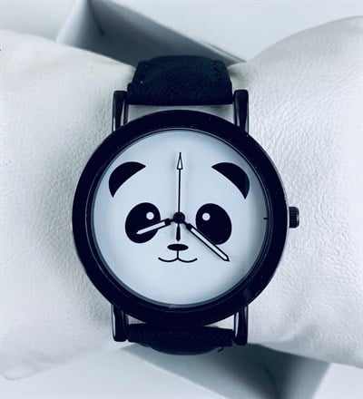 Özel Tasarım Panda Yastık Ve Saat Seti