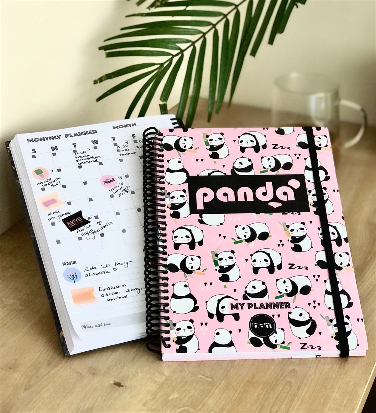 Panda Tarihsiz Haftalık PlanlayıcıGiftmodaGmp-023
