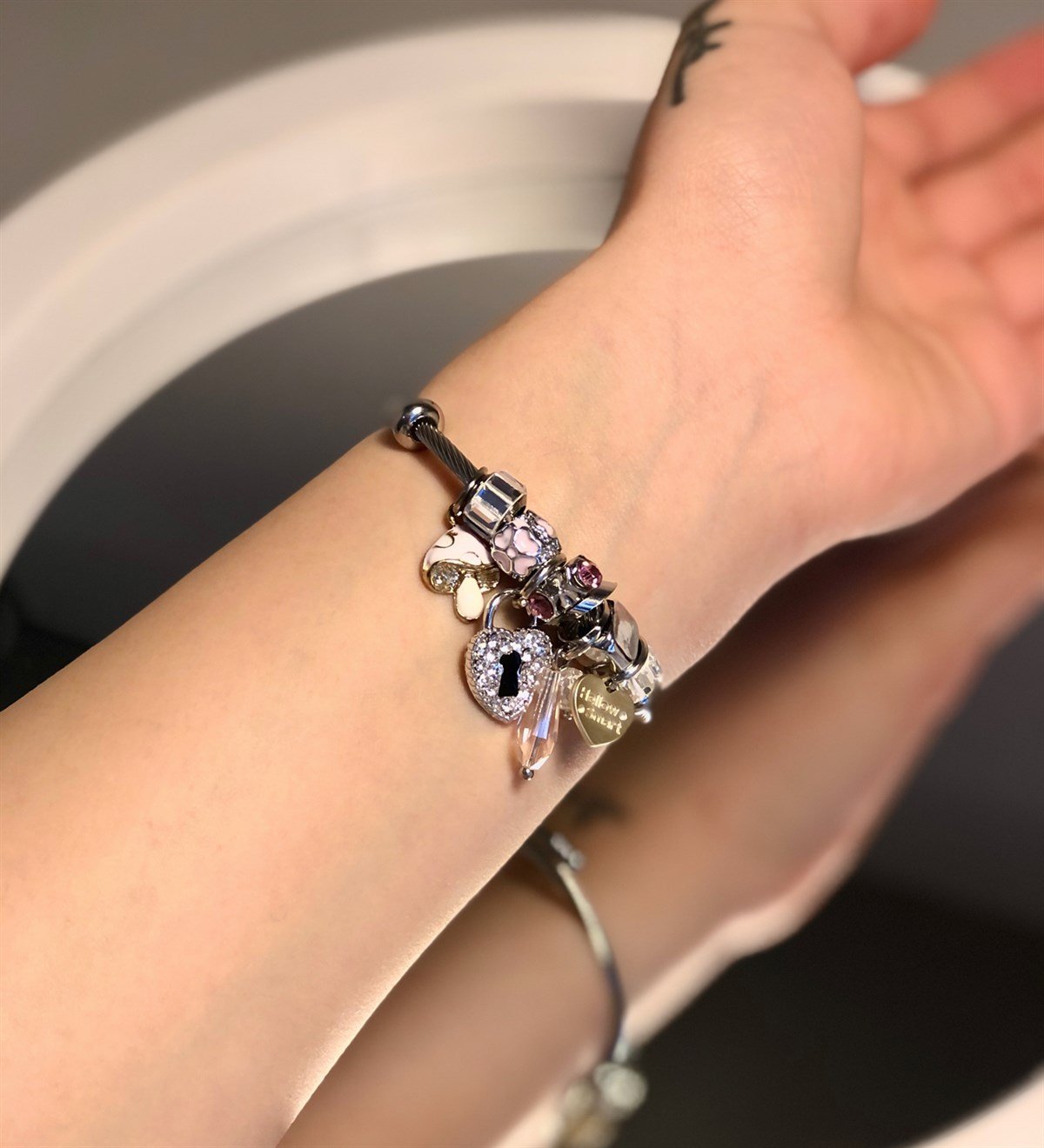 Pandora Model Dilek Bilekliği Kilit KalpGiftmodaGmbl100003